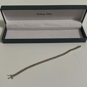 Sterling Silver diamond bracelet